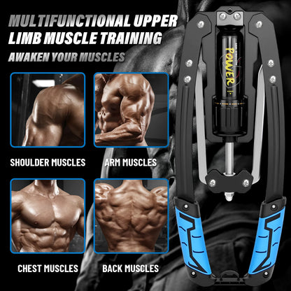 Ultimate Power Twister: Adjustable Hydraulic Chest & Arm Exerciser (10-200Kg) for Men - Build Strength & Muscle!