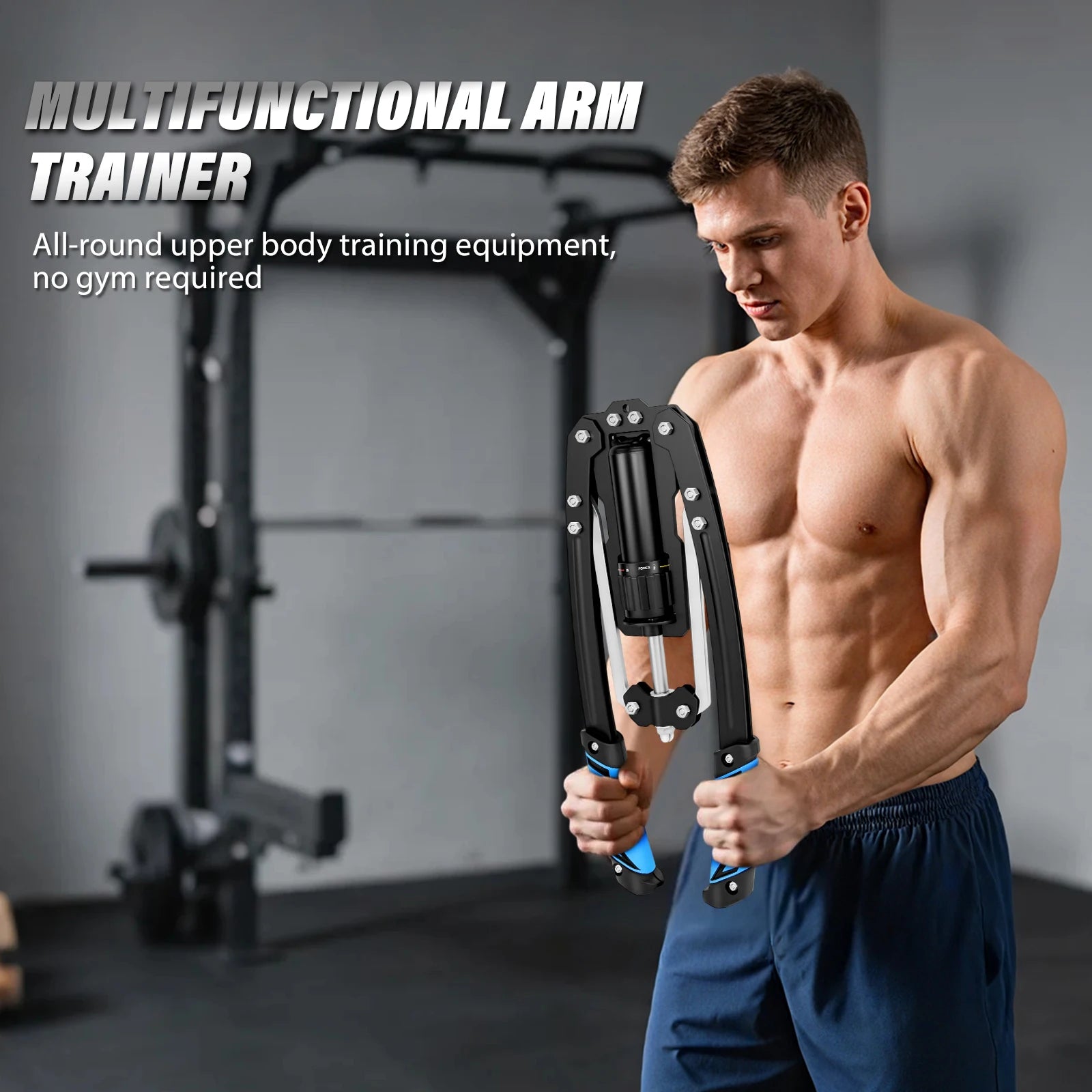 Ultimate Power Twister: Adjustable Hydraulic Chest & Arm Exerciser (10-200Kg) for Men - Build Strength & Muscle!